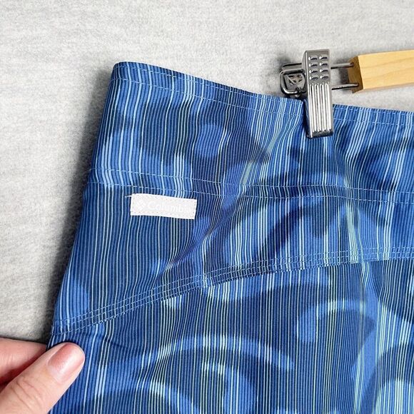 COLUMBIA Mens Size 40 Blue Board Shorts Floral‎ Hawaiian Swim Trunks Omni Shade - Picture 4 of 8
